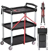 Amazon.co.jp: ツールワゴン キッチンワゴン 折り畳み式 ツールカート